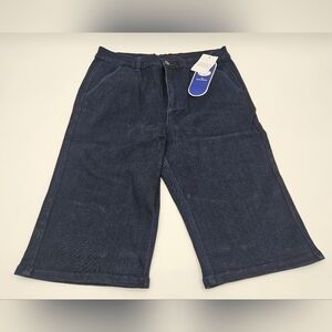 NWT DG2 Diane Gilman Stretch Bermuda JEAN Denim INDIGO BLUE Shorts sz 10